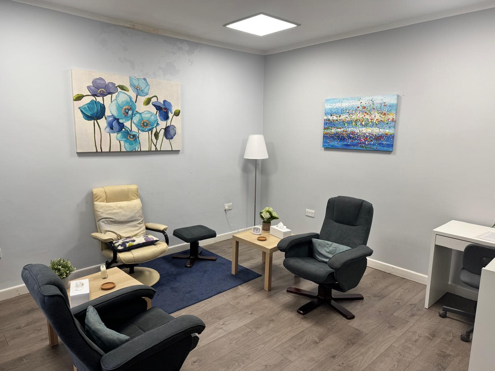 Private calm treatment room